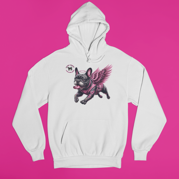 Tetovált Angyalok - Unisex kapucnis pulóver - Francia bulldog