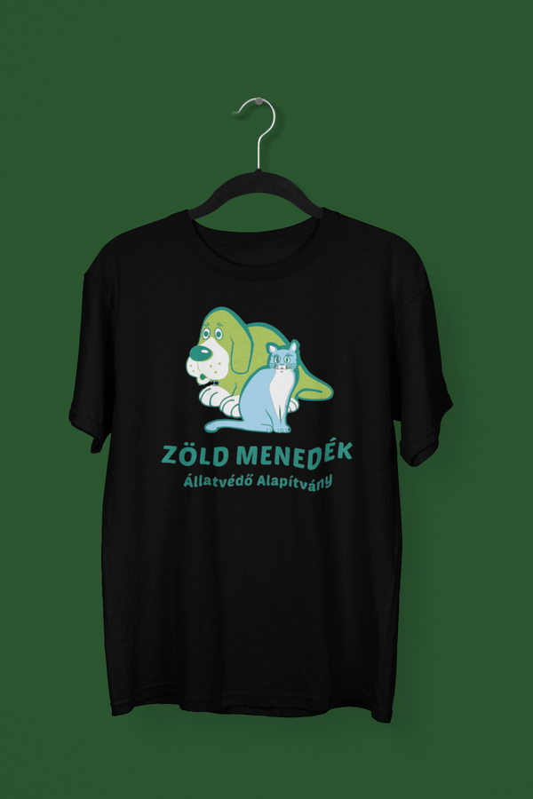 Zöld Menedék logó póló